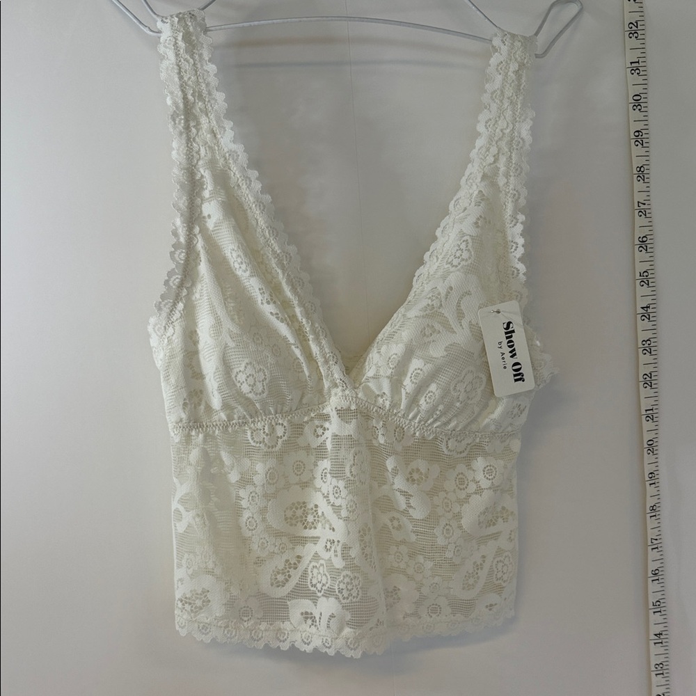 aerie Ivory Lace Bralette